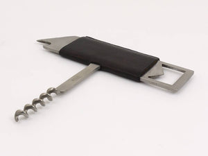 Carl Auböck II Barboy Bottle Opener & Corkscrew, Leather & Steel, Amboss Austria