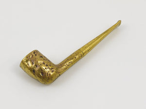 Vintage Carl Auböck Brass Pipe Modernist Paperweight #5188, Austria, 1950s