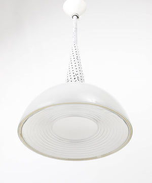 Mathieu Matégot Perforated Midcentury Pendant Lamp, Holophane, France, 1950s