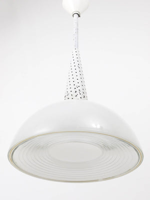 Mathieu Matégot Perforated Midcentury Pendant Lamp, Holophane, France, 1950s