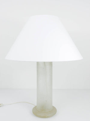 Signierte Tischlampe von Karl Springer mit sandgestrahltem