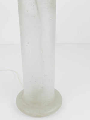 Signierte Tischlampe von Karl Springer mit sandgestrahltem