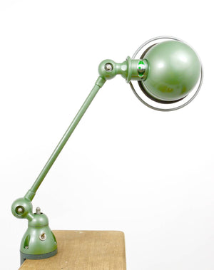 Two Matching Jean Louis Domecq for Jielde Lyon Industrial Clamp Lamps, 1950s