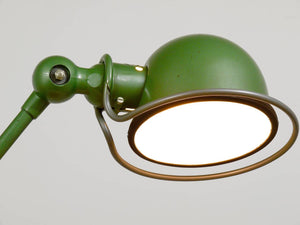 Two Matching Jean Louis Domecq for Jielde Lyon Industrial Clamp Lamps, 1950s