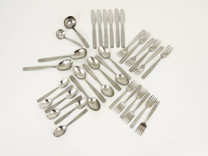 Amboss Austria 2050 Flatware Cutlery for Six by Helmut Alder, 34 pcs., 1950s