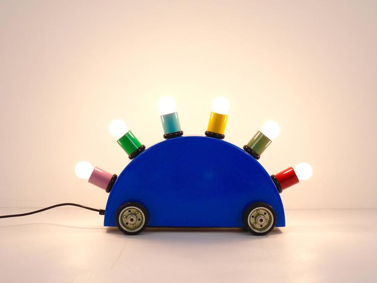 Martine Bedin 1st Edition Super Lamp、Memphis Milano、ポストモダン、イタリア、1980年代
