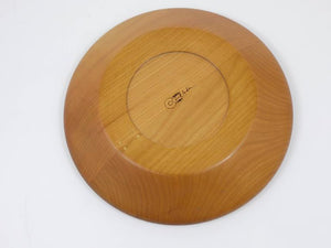 Carl Aubock Wooden Modernist Fruit Bowl Wood Plate , Austria, 1970s
