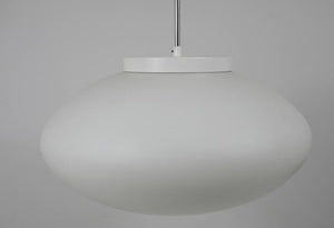 Up to 40 Huge Elliptical Opal Glass Pendant Lights, Lisa Johansson-Pape Style