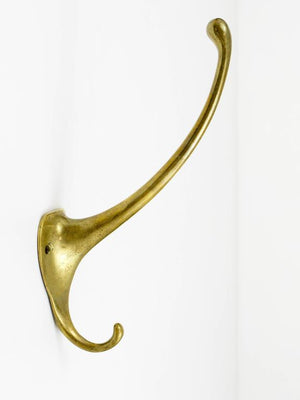 Adolf Loos Art Nouveau Brass Wall Hook, Werkstätte Hagenauer, Austria, 1910