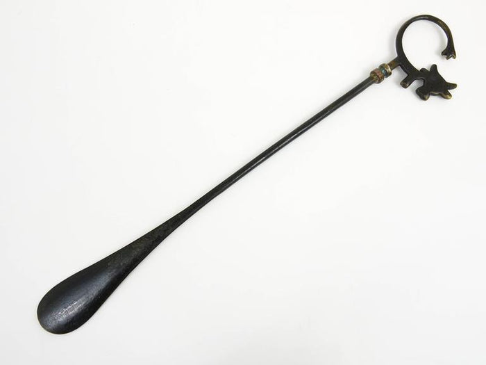 Walter Bosse Brass Shoehorn Displaying a Cow, Herta Baller, Austria, 1950s