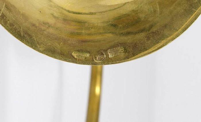 Hagenauer Vienna Brass Candelabra Mid-Century Candle Holder, Austria, 1940s