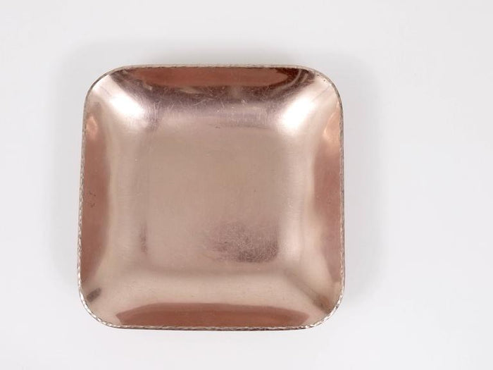 Bauhaus Rosé Aluminium Tray, Bowl, Vide-Poche, Zeppelin Werke, Germany, 1930s