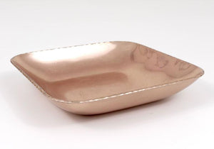 Bauhaus Rosé Aluminium Tray, Bowl, Vide-Poche, Zeppelin Werke, Germany, 1930s