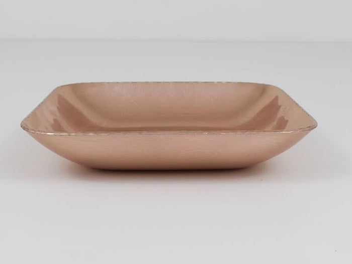 Bauhaus Rosé Aluminium Tray, Bowl, Vide-Poche, Zeppelin Werke, Germany, 1930s