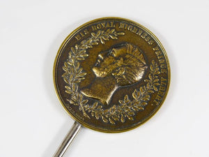 Carl Aubock Big Brass Coin Cork Screw, Bottle Opener, Austria, 1950s