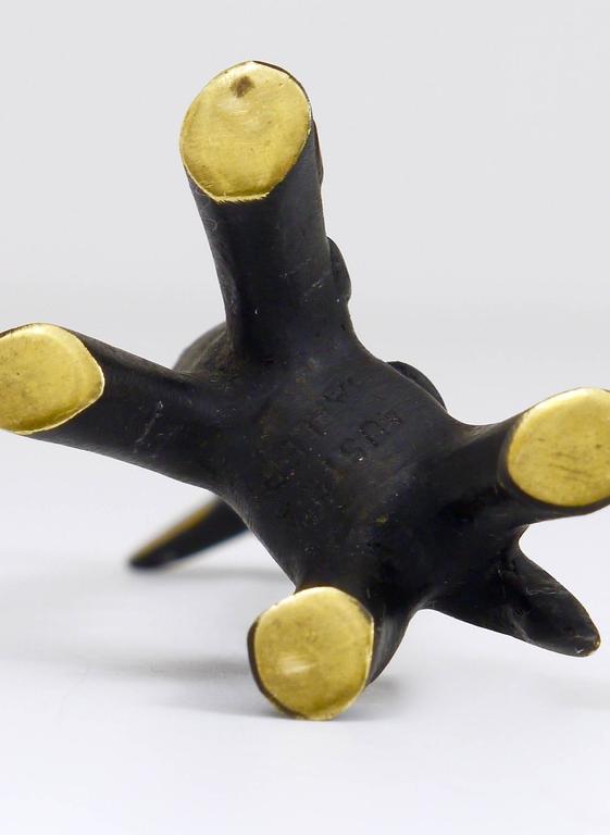 Walter Bosse 真鍮製ジラフ彫刻置物、Herta Baller、オーストリア、1950年代