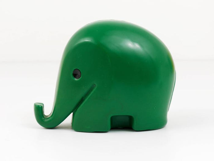 Luigi Colani Drumbo Green Elephant Money Bank for Dresdner Bank, 1970s