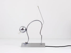 1930s Hagenauer Style Art Deco Cat Sculpture Table Lamp