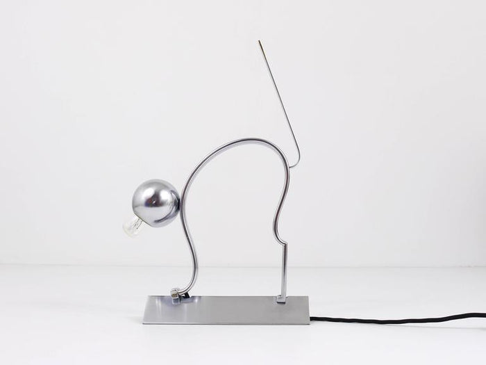1930s Hagenauer Style Art Deco Cat Sculpture Table Lamp