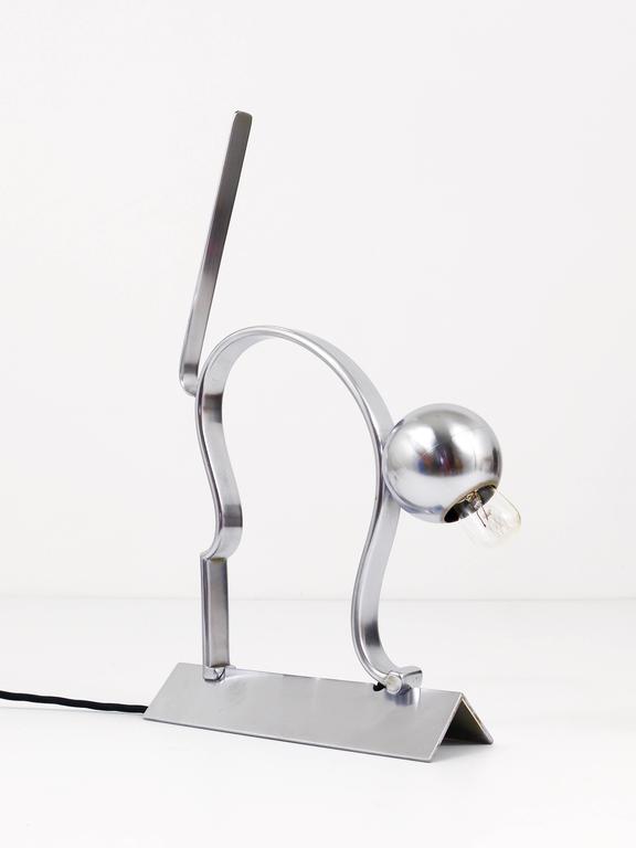 1930s Hagenauer Style Art Deco Cat Sculpture Table Lamp