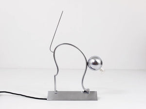 1930s Hagenauer Style Art Deco Cat Sculpture Table Lamp