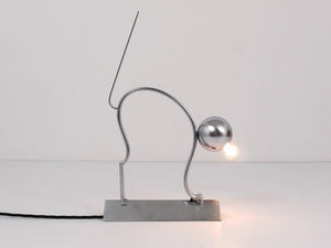 1930s Hagenauer Style Art Deco Cat Sculpture Table Lamp