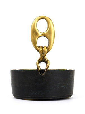 Posacenere in ottone con manico Mid-Century Modernist, Austria