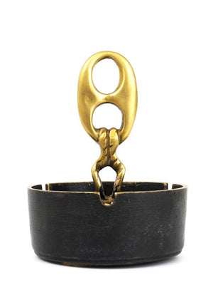 Posacenere in ottone con manico Mid-Century Modernist, Austria