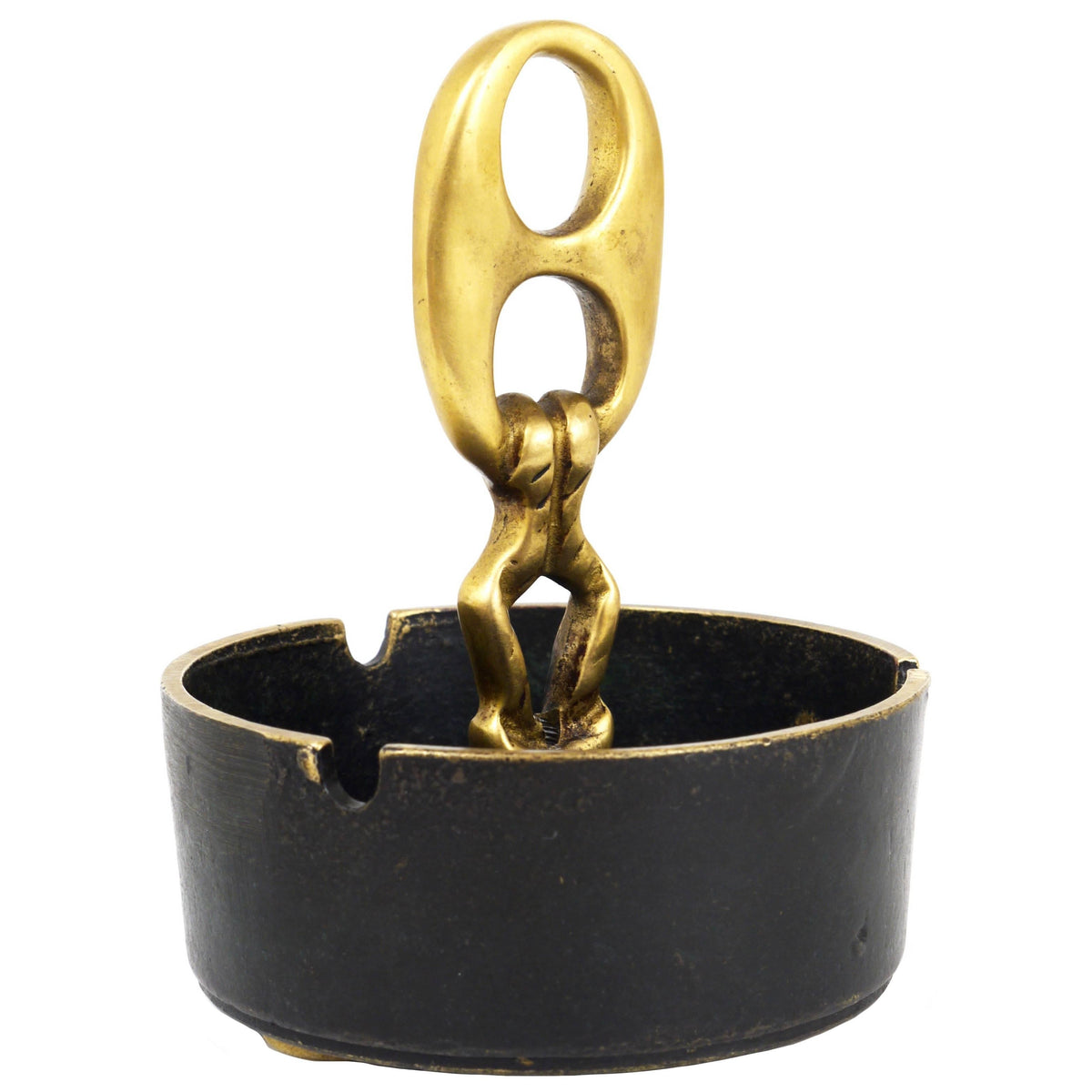 Posacenere in ottone con manico Mid-Century Modernist, Austria