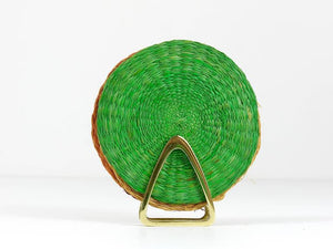 Werkstätte Hagenauer Brass Card Holder Coaster Stand, Mid-Century Austria, 1950s