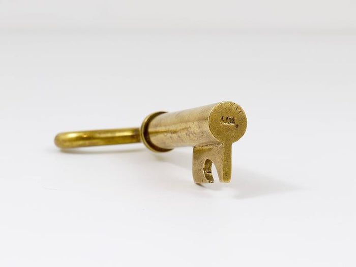 Carl Aubock Big Brass Key Cork Screw, Bottle Opener, Paperweight, Austria, 1950s