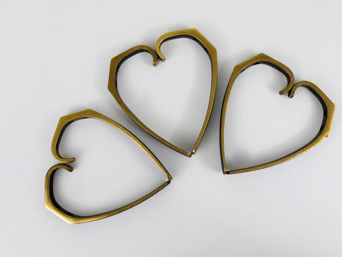 Up to 2 Mid-Century Brass Wall Coat Hooks by Herta Baller, Austria, 1950s