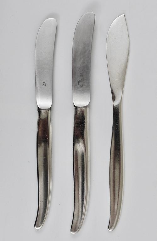 Comprehensive Wmf Stockholm Silver Plated Flatware, Kurt Mayer, Germany, 1960s