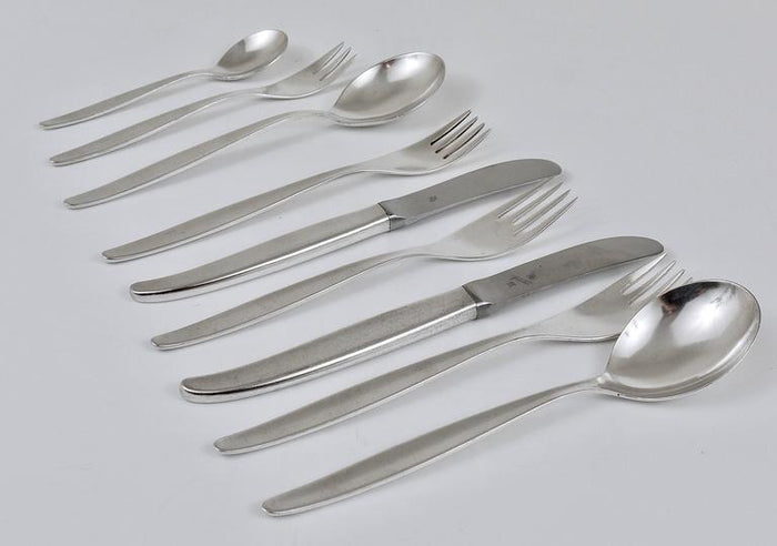 Comprehensive Wmf Stockholm Silver Plated Flatware, Kurt Mayer, Germany, 1960s