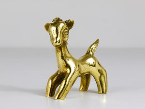 Walter Bosse Mid-Century Horse Brass Figurine, Hertha Baller, Austria, 1950s