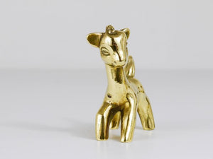Walter Bosse Mid-Century Horse Brass Figurine, Hertha Baller, Austria, 1950s