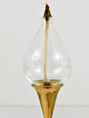 Lampe à huile bougeoir en laiton Mid-Century Freddie Andersen, Danemark, années 1970