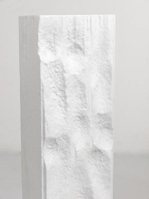 Huge White Relief Op Art Porcelain Vase, Martin Freyer, Rosenthal Germany, 1960s