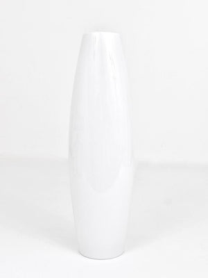 Cuno Fischer Rosenthal Studio-Linie White Relief Op Art Porcelain Vase, 1960s