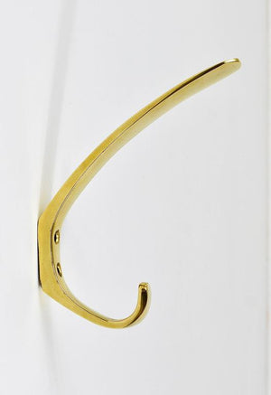 Up to four Mid-Century Brass Wall Coat Hooks by Herta Baller, Austria, 1950s