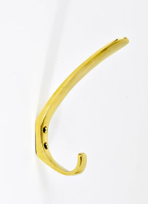 Up to four Mid-Century Brass Wall Coat Hooks by Herta Baller, Austria, 1950s
