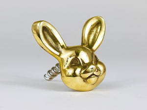 Walter Bosse Rabbit Brass Cork Screw Bottle Opener, Herta Baller, Austria, 1950