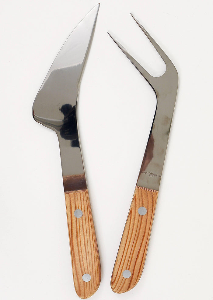 Boxed Mid Century Carving Set 5009, Knife and Fork by Amboss Austria, 1960s