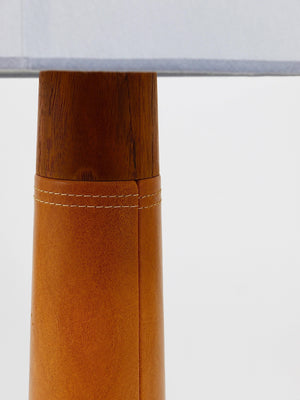 Lampe de table ou d'appoint Bergboms Sweden en teck et cuir