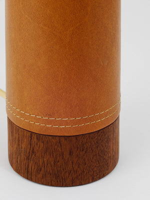 Lampe de table ou d'appoint Bergboms Sweden en teck et cuir