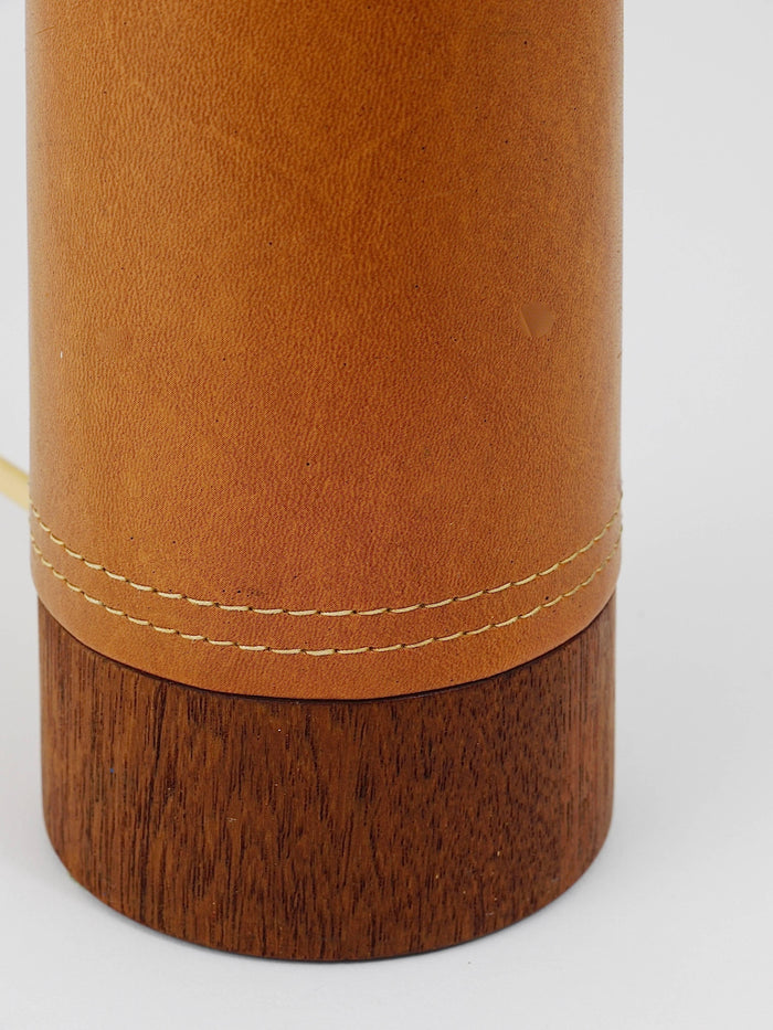 Bergboms Sweden Teak & Leather Mid-Century Table or Side Lamp, 1960s