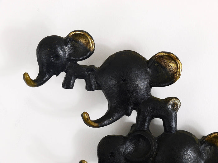 Walter Bosse Elephant Brass Key Hanger by Herta Baller, Austria, 1950s