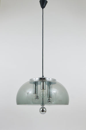 Doria Midcentury Space Age Globe Pendant Lamp, Germany, 1970s