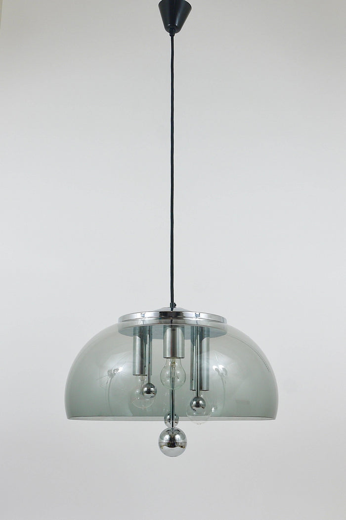 Doria Midcentury Space Age Globe Pendant Lamp, Germany, 1970s