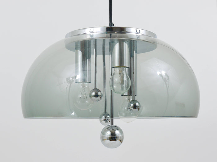 Doria Midcentury Space Age Globe Pendant Lamp, Germany, 1970s